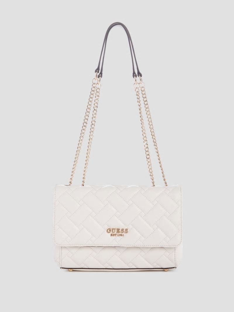Guess Alanna Convertible Crossbody - Ivory Guess Alanna Convertible Crossbody - Ivory