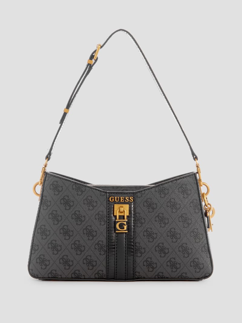 Guess Ginevra Logo Elite Shoulder Bag - Cloud Wash Guess Ginevra Logo Elite Shoulder Bag - Cloud Wash
