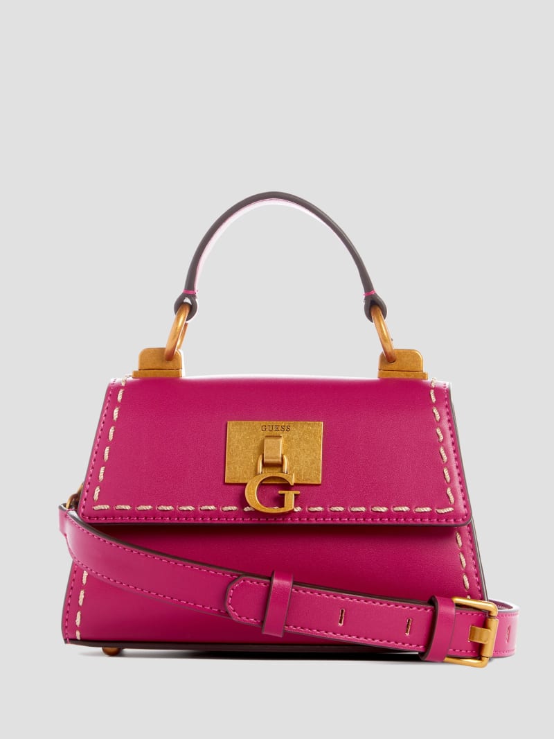 Guess Stephi Mini Fold-Over Crossbody - Magenta Guess Stephi Mini Fold-Over Crossbody - Magenta