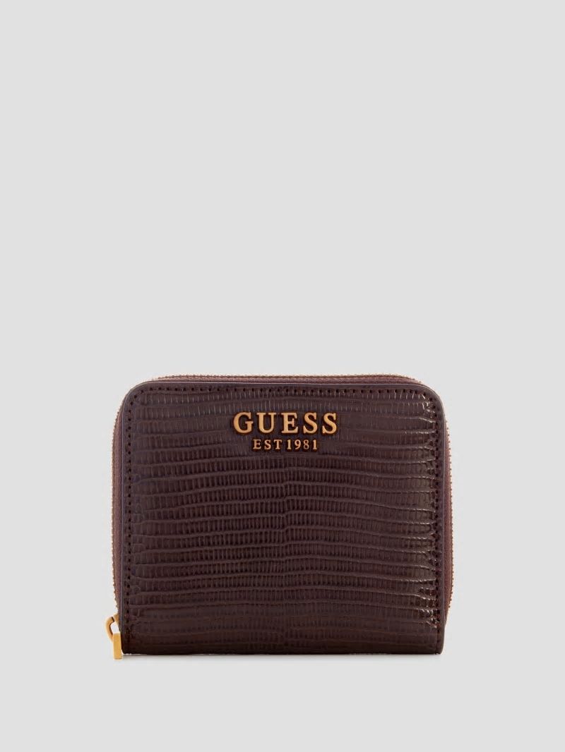 Guess Ginevra Small Zip-Around Wallet - Brown Guess Ginevra Small Zip-Around Wallet - Brown