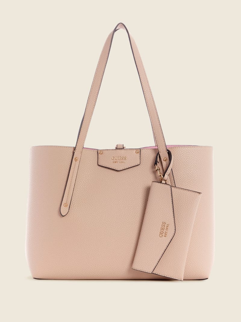 Guess Eco Brenton Tote - Blue Magic N/Chvr W/Rnst Guess Eco Brenton Tote - Blue Magic N/Chvr W/Rnst