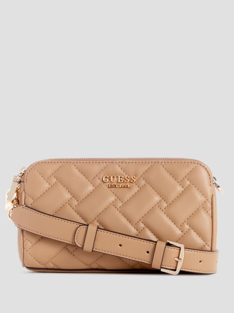 Guess Alanna Status Crossbody - Beige Overflow Guess Alanna Status Crossbody - Beige Overflow