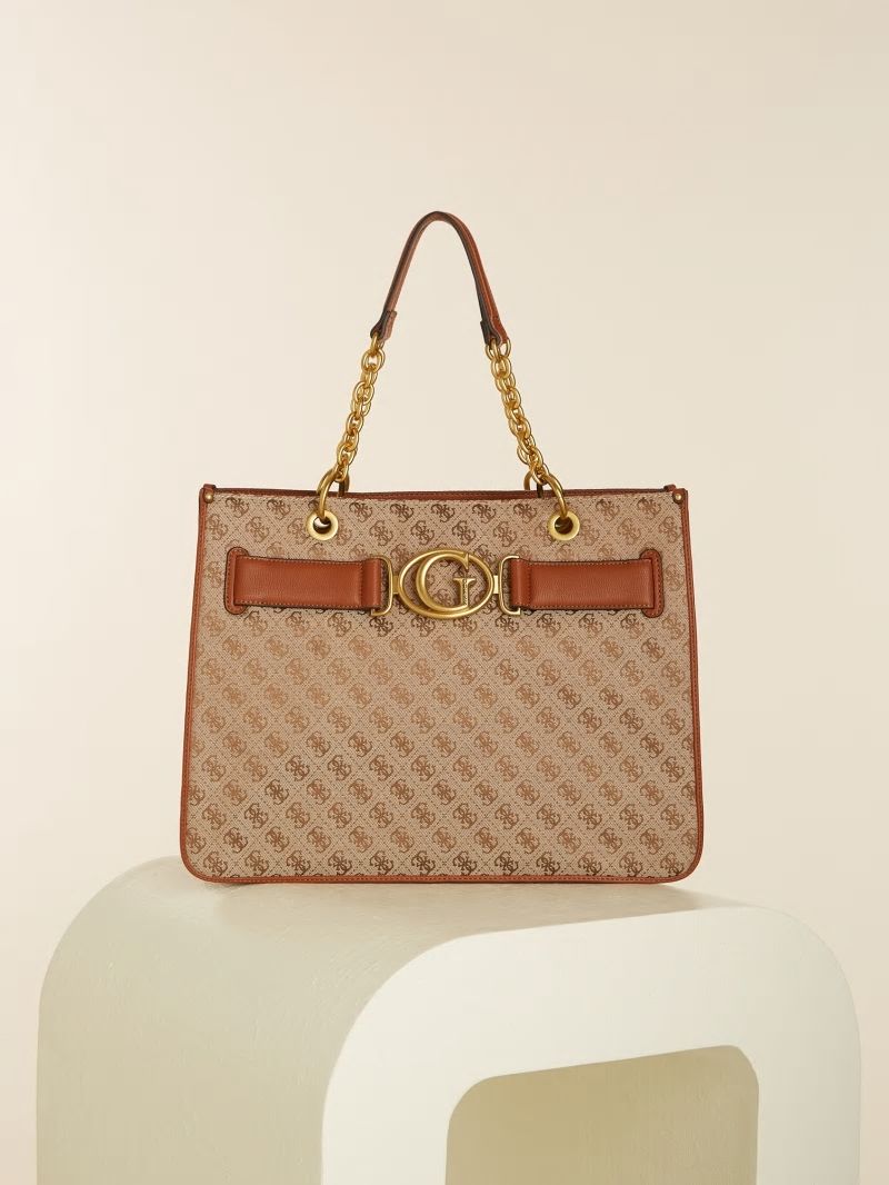Guess Aviana Tote - Latte/Cognac Guess Aviana Tote - Latte/Cognac