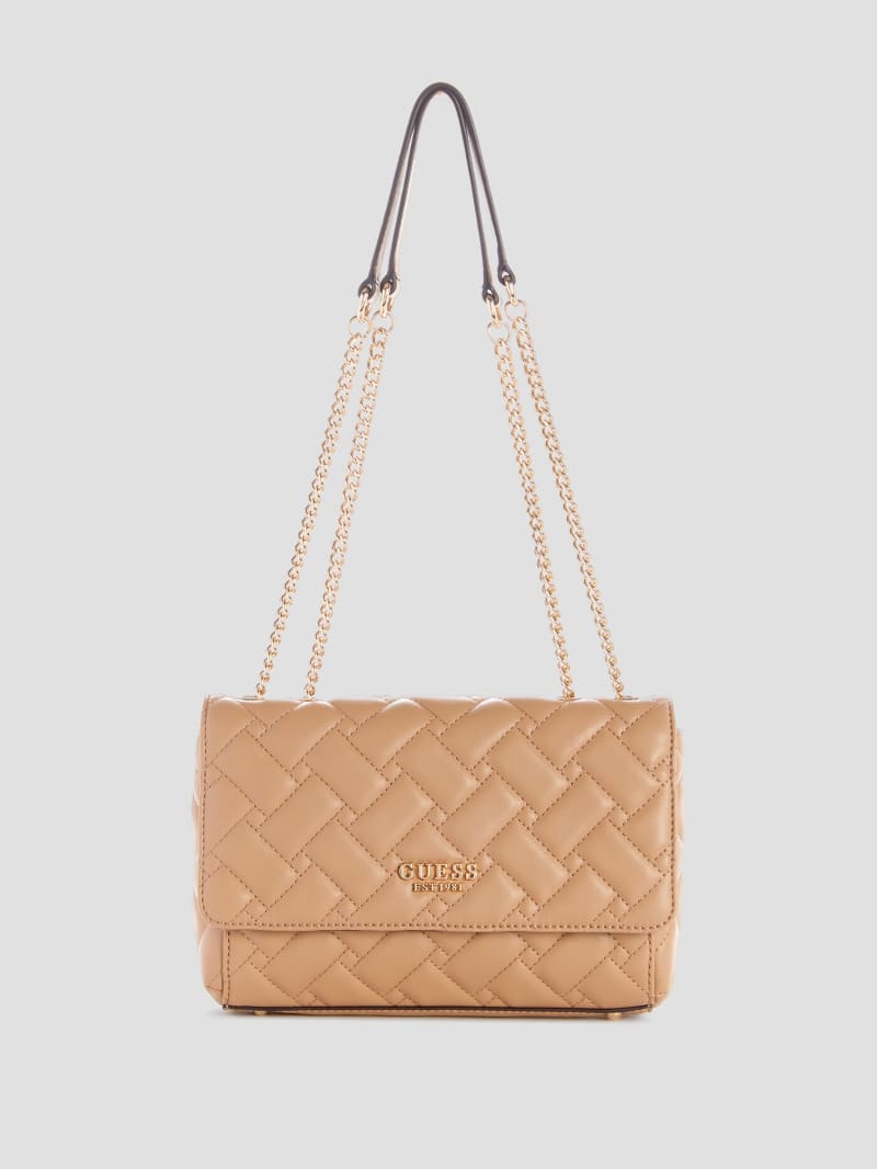Guess Alanna Convertible Crossbody - Beige Overflow Guess Alanna Convertible Crossbody - Beige Overflow
