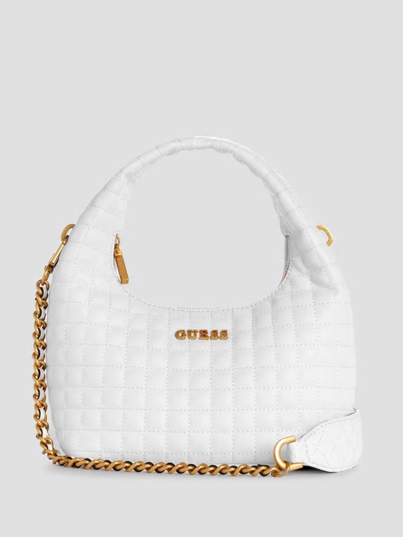 Guess Tia Hobo Bag - White Multi Guess Tia Hobo Bag - White Multi