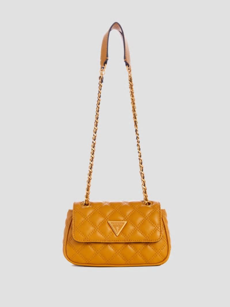 Guess Giully Mini Convertible Crossbody - Mustard Guess Giully Mini Convertible Crossbody - Mustard