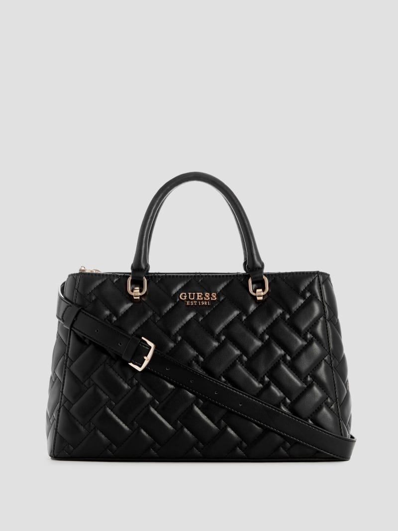 Guess Alanna Girlfriend Satchel - Black Guess Alanna Girlfriend Satchel - Black
