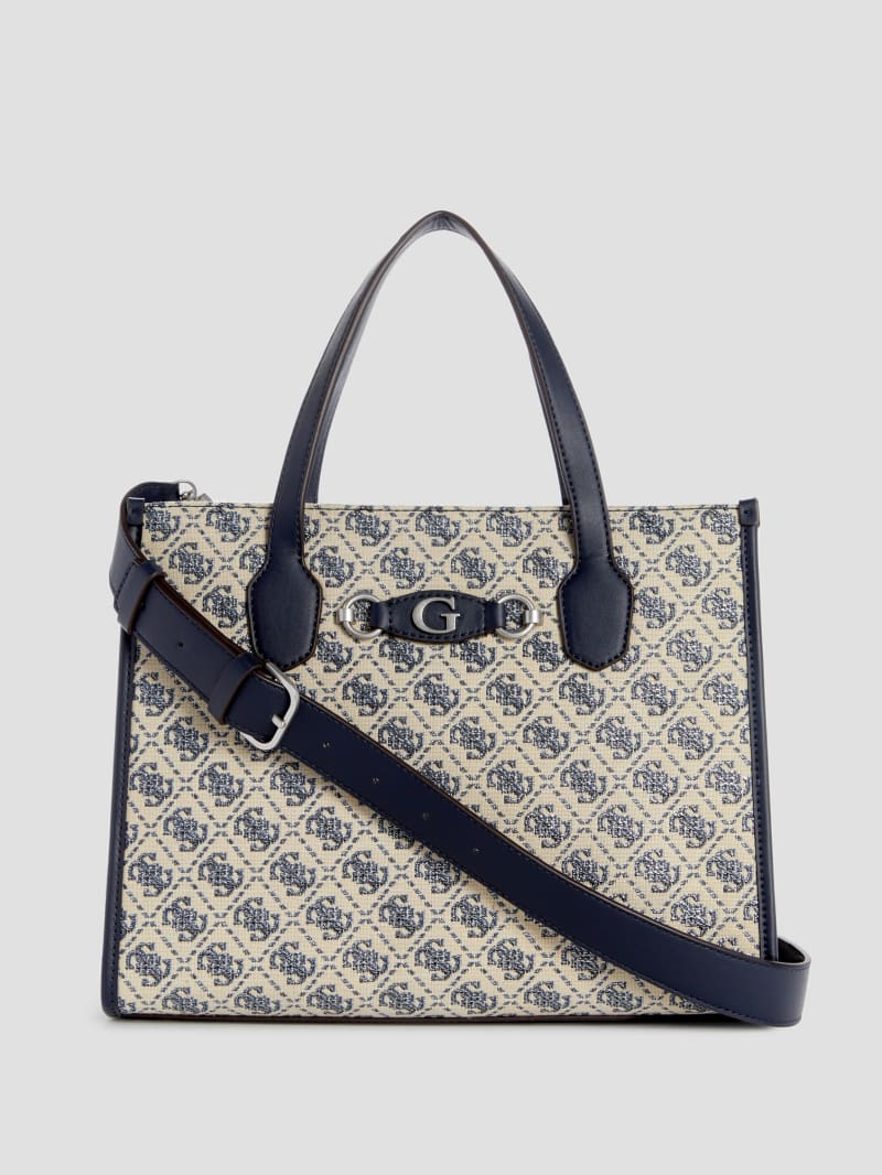 Guess Izzy Glitter Tote Bag - Navy Logo Guess Izzy Glitter Tote Bag - Navy Logo