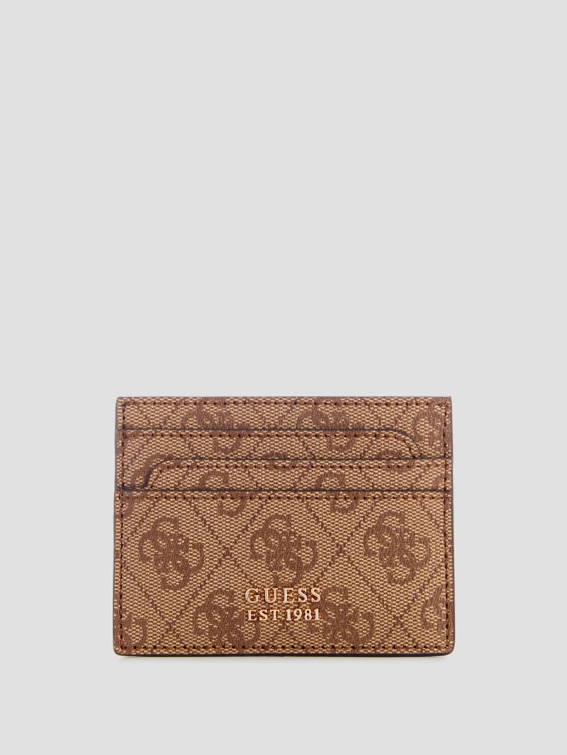 Guess Laurel Quattro G Card Holder - Latte Logo Guess Laurel Quattro G Card Holder - Latte Logo
