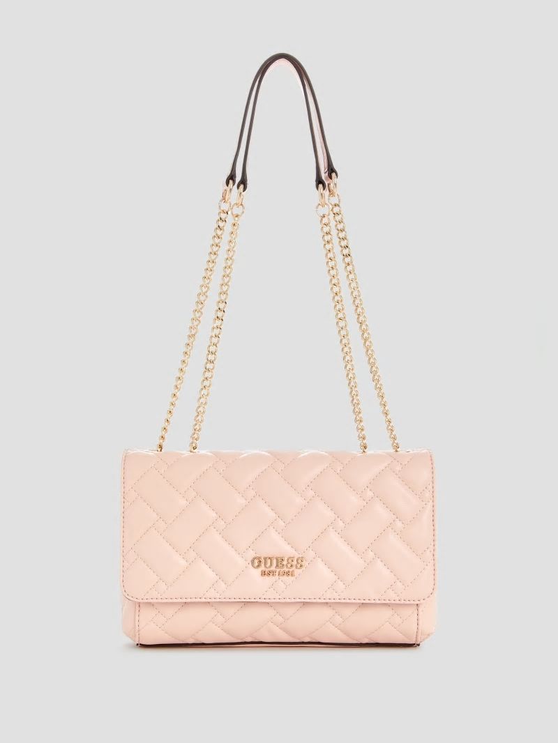 Guess Alanna Convertible Crossbody - Light Rose Guess Alanna Convertible Crossbody - Light Rose