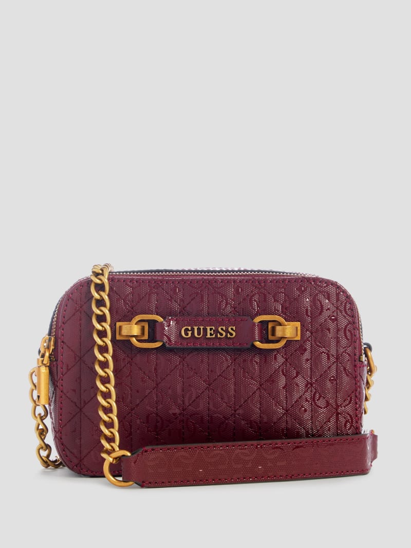 Guess Aveta Camera Bag - Burgundy Guess Aveta Camera Bag - Burgundy