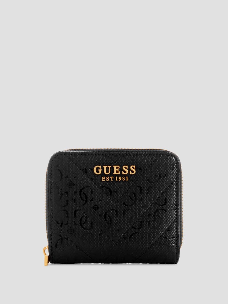 Guess Jania Small Zip-Around Wallet - Black Guess Jania Small Zip-Around Wallet - Black