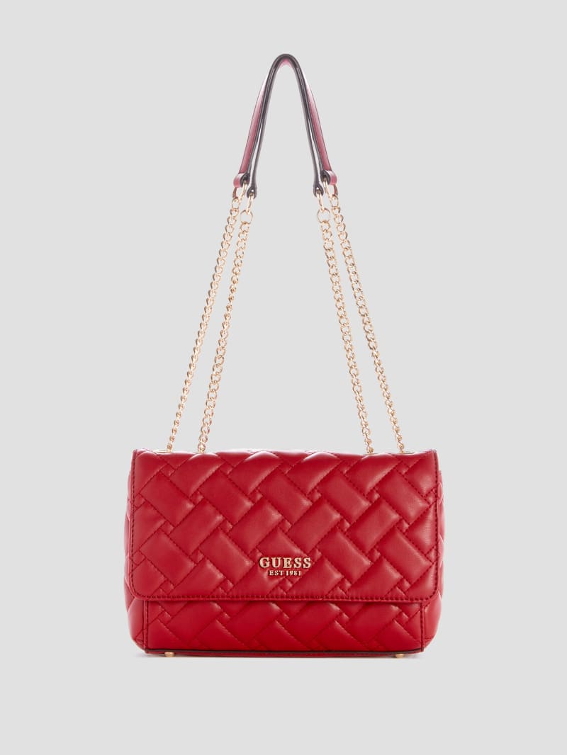 Guess Alanna Convertible Crossbody - Red Guess Alanna Convertible Crossbody - Red