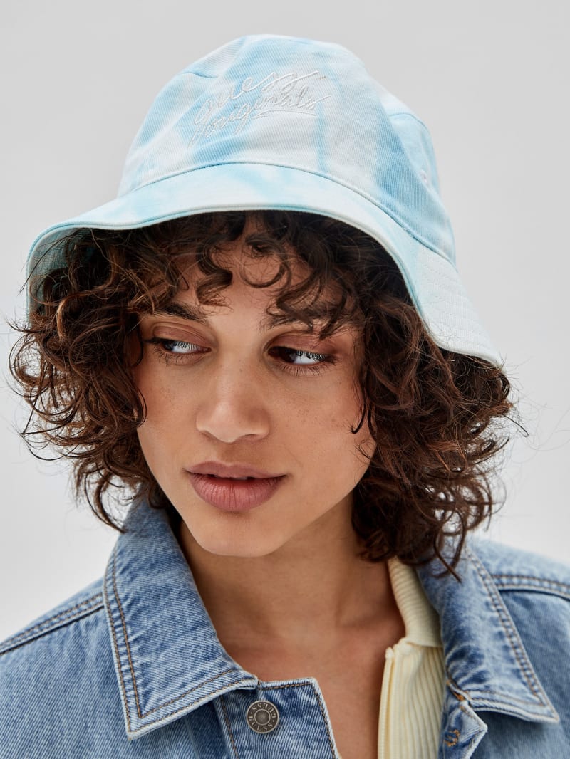 Guess GUESS Originals Denim Bucket Hat - Go Marble Dye Guess GUESS Originals Denim Bucket Hat - Go Marble Dye