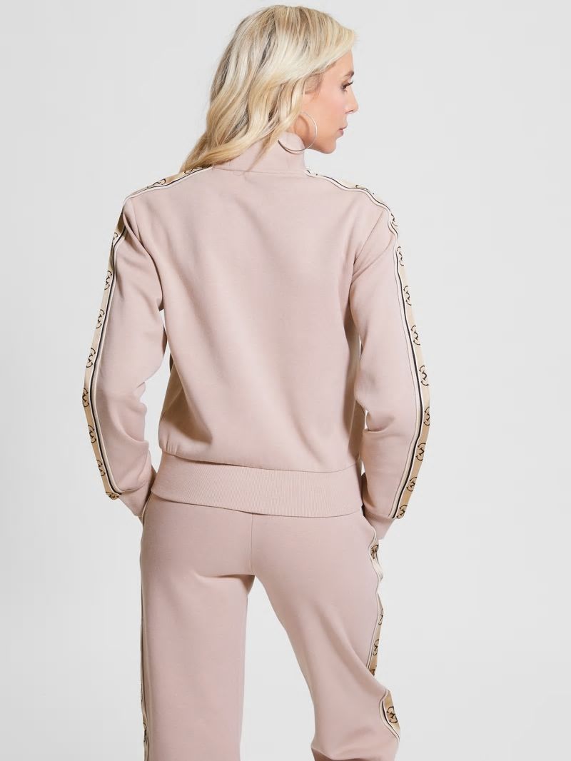Guess Eco Britney Logo Tape Jacket - Posh Taupe Guess Eco Britney Logo Tape Jacket - Posh Taupe