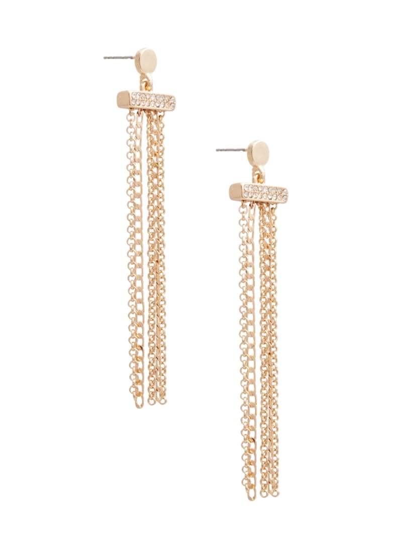 Guess Multi Strand Linear Earrings - Gold Guess Multi Strand Linear Earrings - Gold