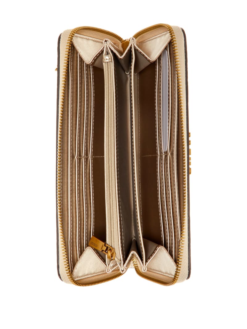 Guess Laurel Large Zip-Around Wallet - Light Rose Guess Laurel Large Zip-Around Wallet - Light Rose