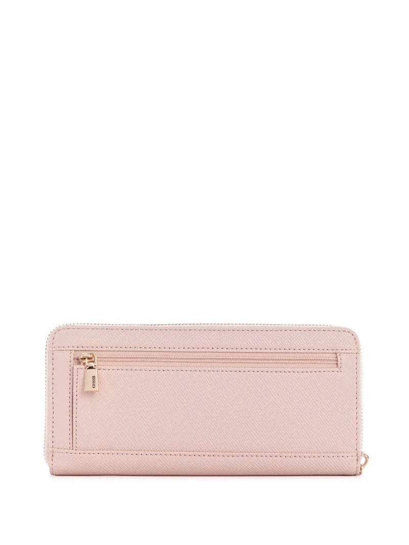 Guess Laurel Large Zip-Around Wallet - Light Rose Guess Laurel Large Zip-Around Wallet - Light Rose