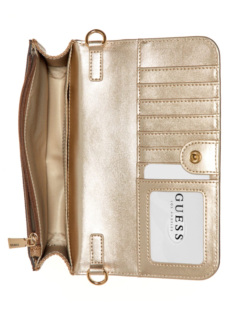 Guess James Quattro G Crossbody Organizer Wallet - Dove Logo Guess James Quattro G Crossbody Organizer Wallet - Dove Logo