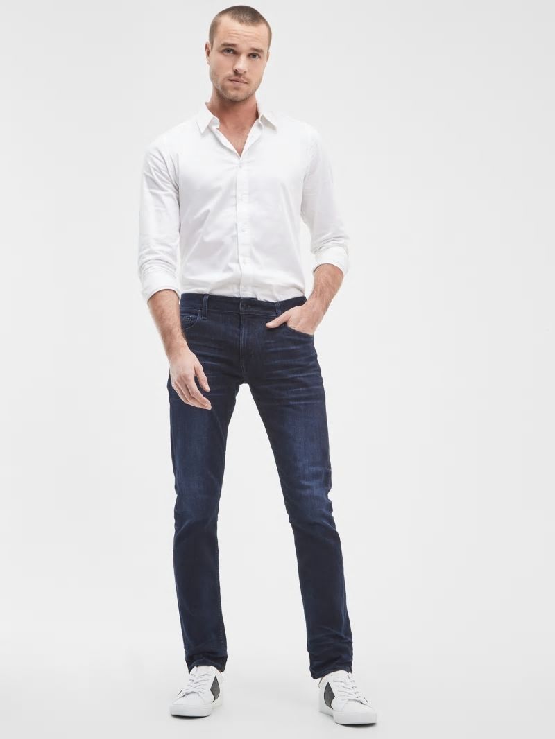 Guess Tapered Jeans - Ringer Wash Indigo Guess Tapered Jeans - Ringer Wash Indigo