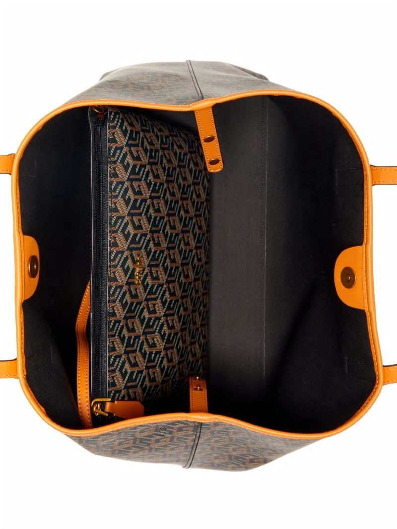 Guess Vikky Large Tote - Black Gold