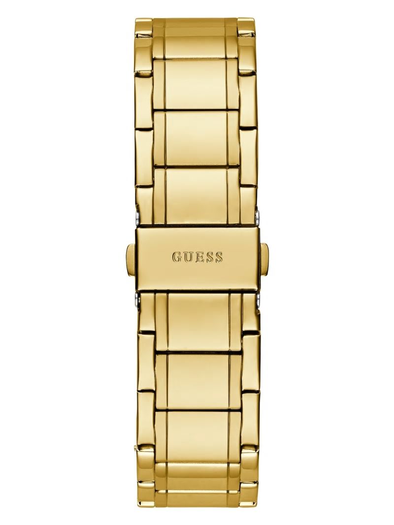 Guess Gold-Tone and Green Analog Watch - Gold Guess Gold-Tone and Green Analog Watch - Gold