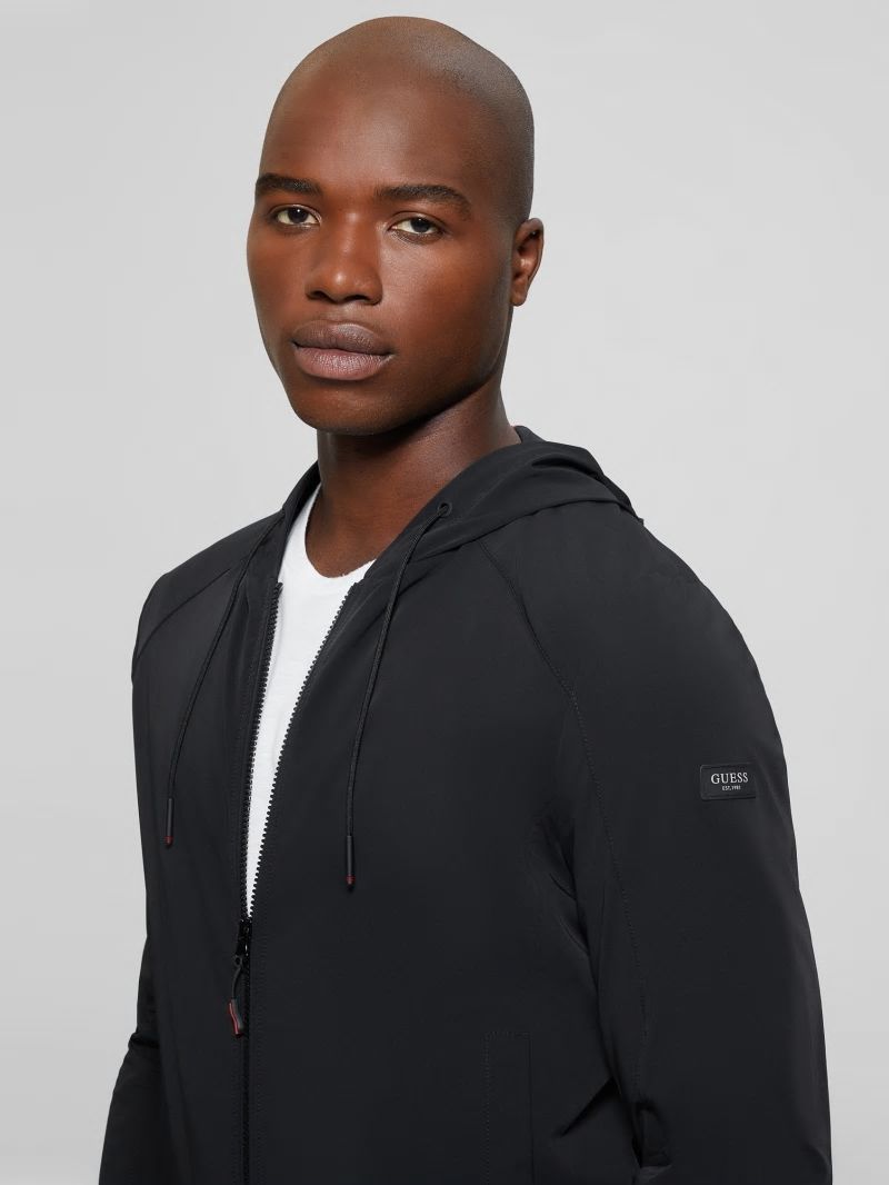 Guess Tech Hooded Sweater - Black Guess Tech Hooded Sweater - Black
