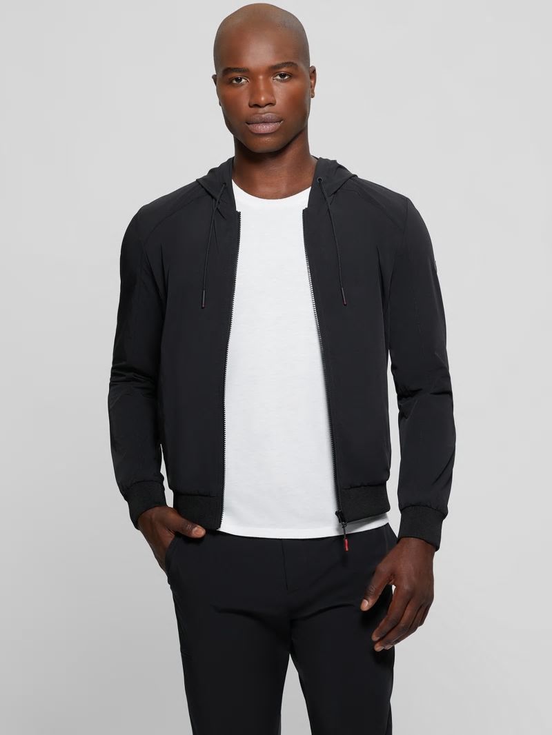 Guess Tech Hooded Sweater - Black Guess Tech Hooded Sweater - Black