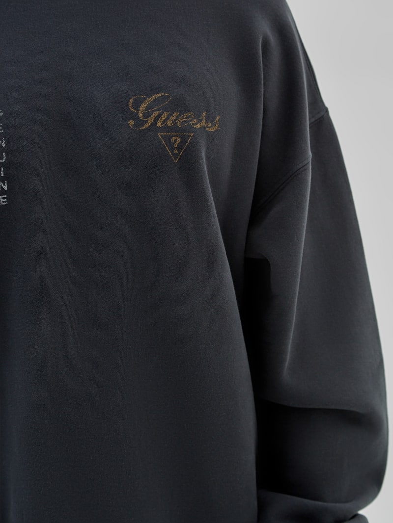 Guess GUESS Originals Varsity Crewneck - Jet Black Multi Guess GUESS Originals Varsity Crewneck - Jet Black Multi