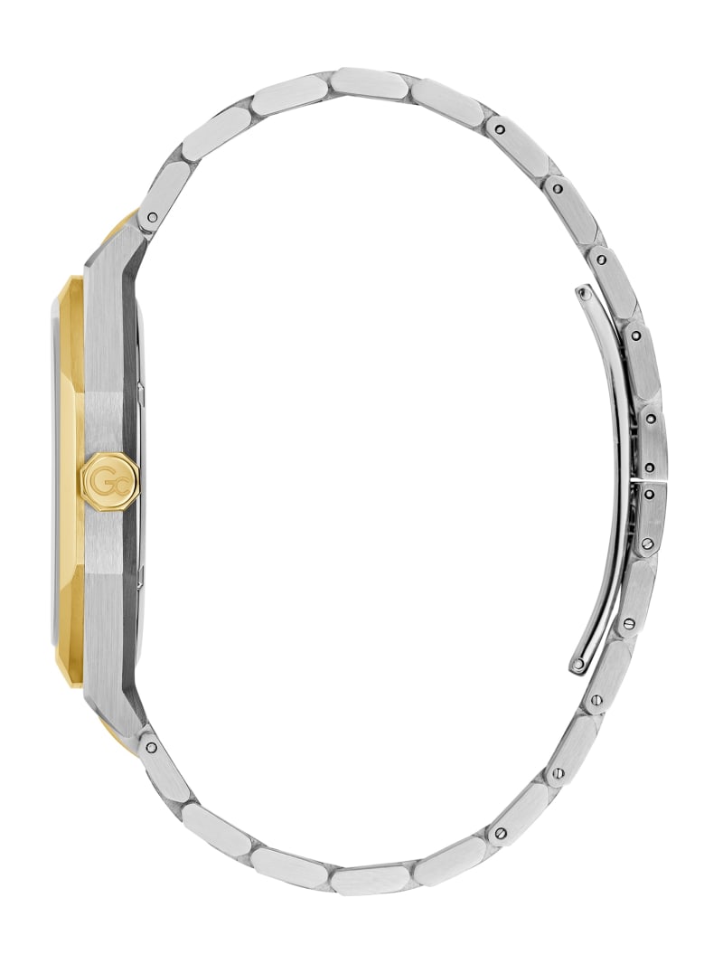 Guess Gc Two-Tone Metal and Green Analog Watch - Gold Guess Gc Two-Tone Metal and Green Analog Watch - Gold