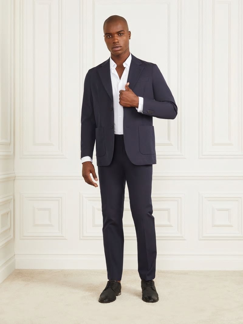 Guess Gary Patch Blazer - Bleu &eacute;L&eacute;Gant