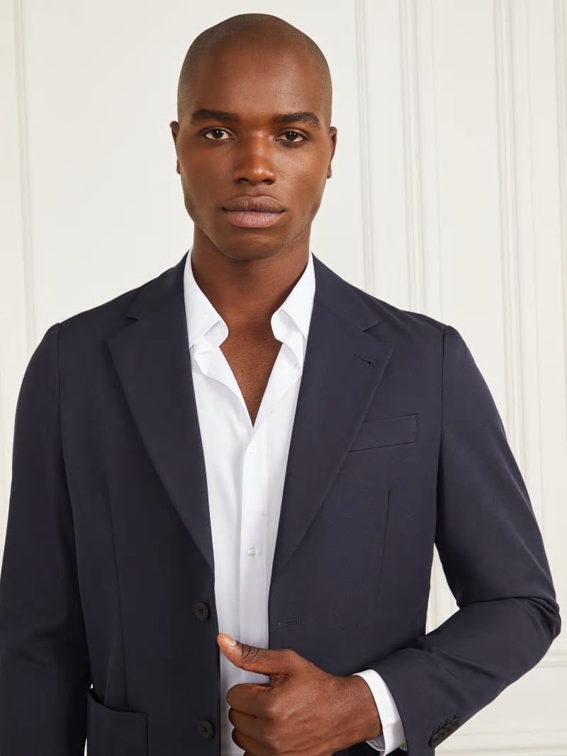 Guess Gary Patch Blazer - Bleu &eacute;L&eacute;Gant