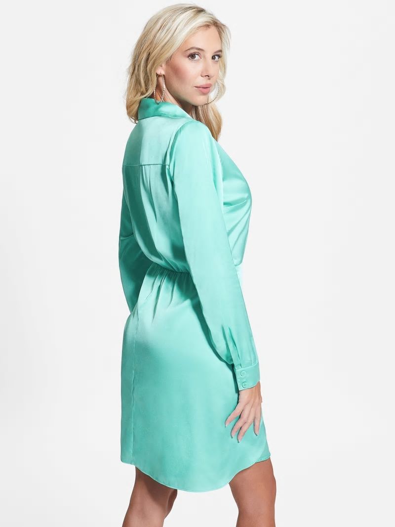 Guess Eco Alya Dress - New Pool Blue Guess Eco Alya Dress - New Pool Blue