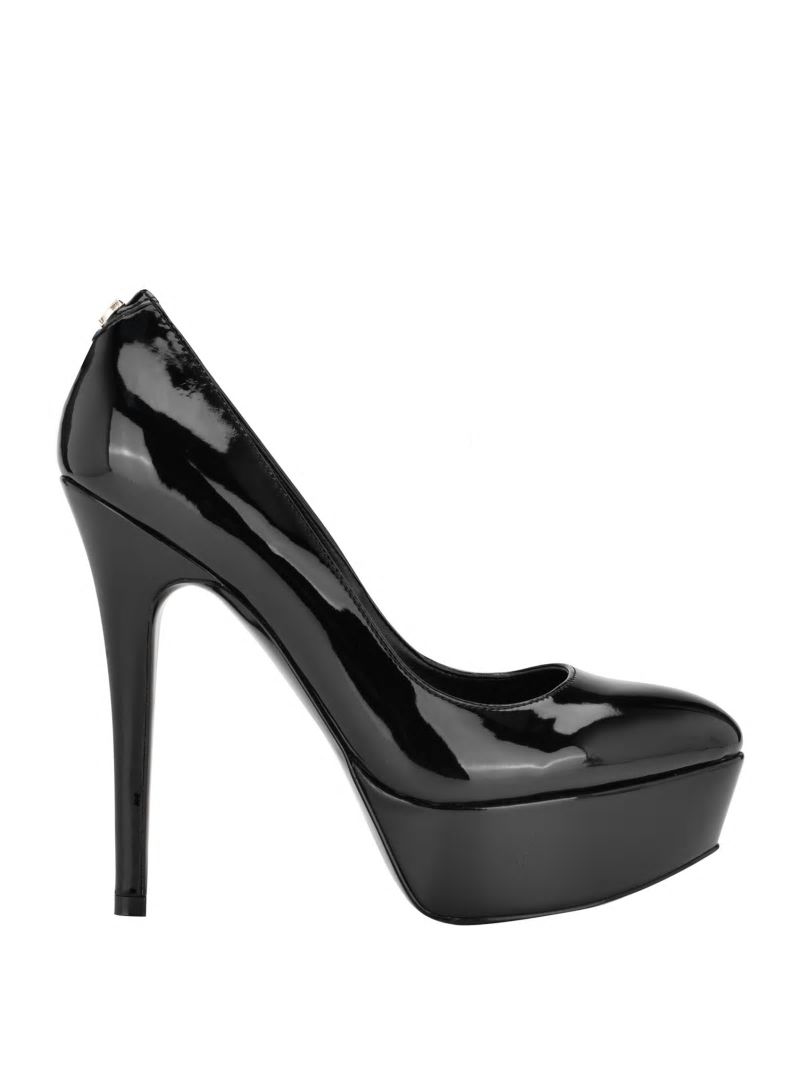Guess Cador Leather Stiletto Heels - Black 002 Guess Cador Leather Stiletto Heels - Black 002