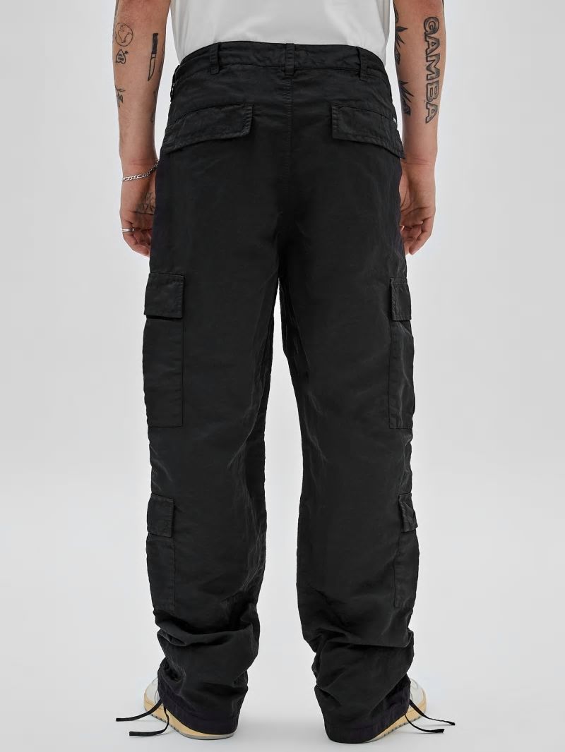 Guess GUESS Originals Nylon Cargo Pants - Jet Black Multi Guess GUESS Originals Nylon Cargo Pants - Jet Black Multi