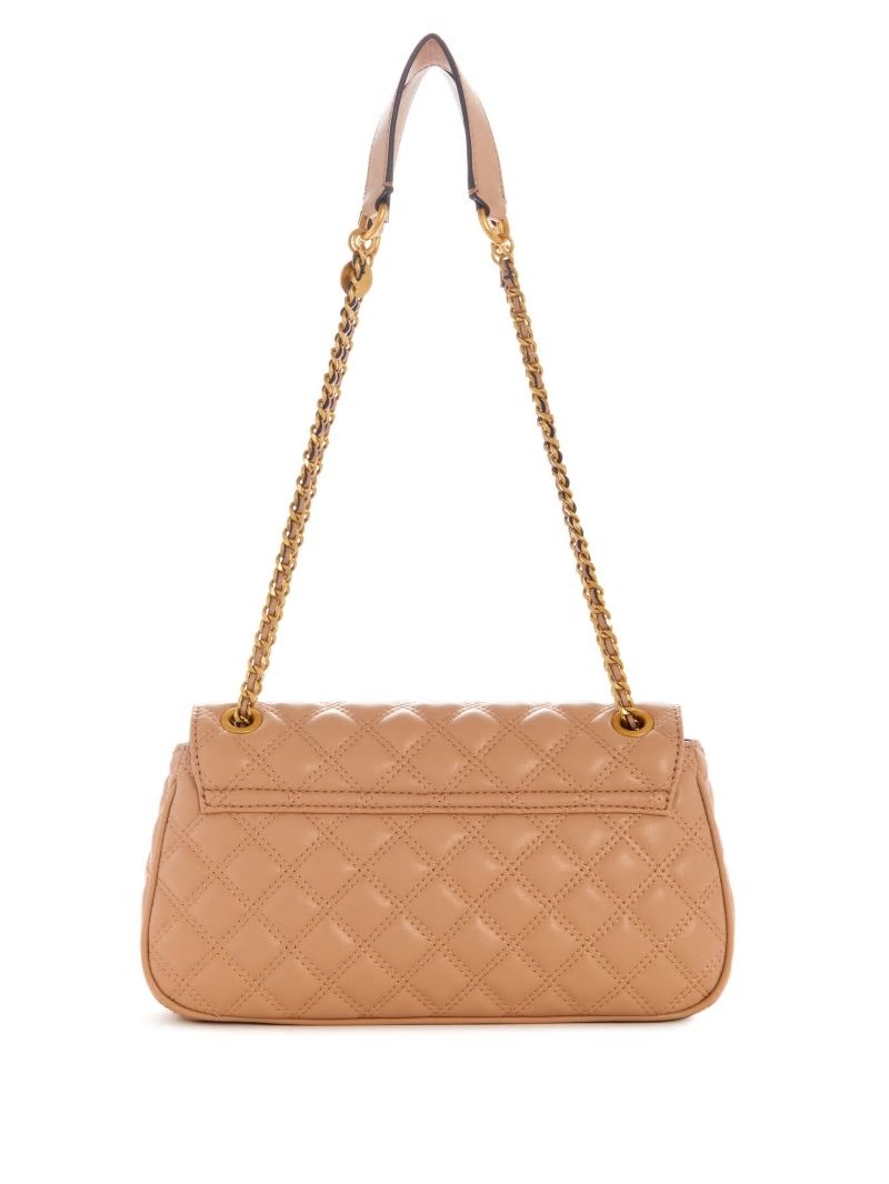 Guess Giully Quilted Convertible Crossbody - Beige Overflow Guess Giully Quilted Convertible Crossbody - Beige Overflow