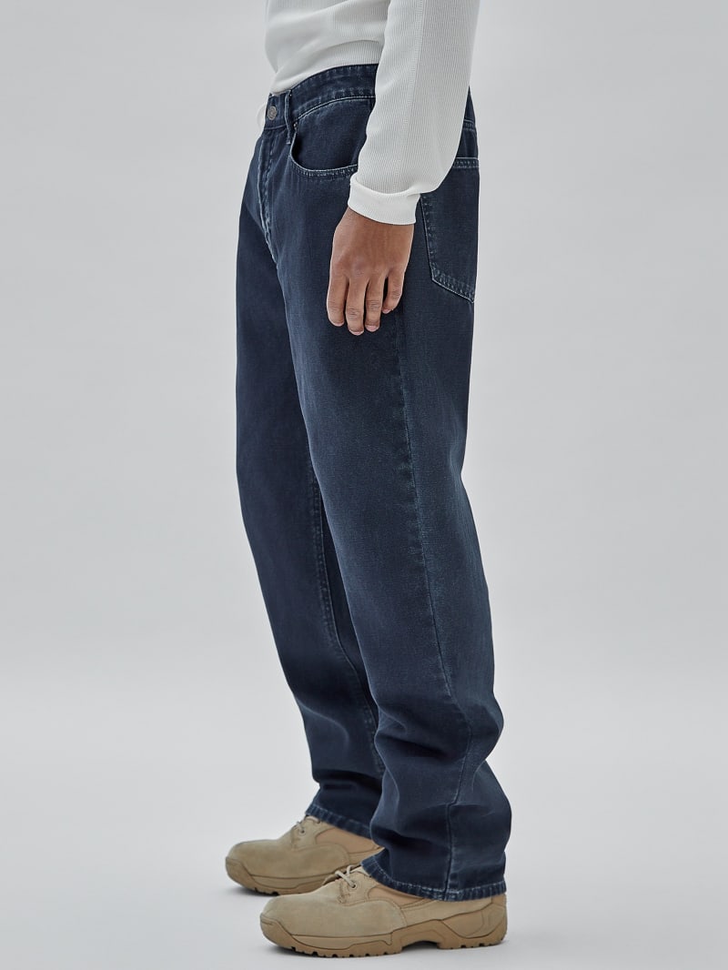 Guess GUESS Originals Relaxed Canvas Pants - Jet Black Multi Guess GUESS Originals Relaxed Canvas Pants - Jet Black Multi