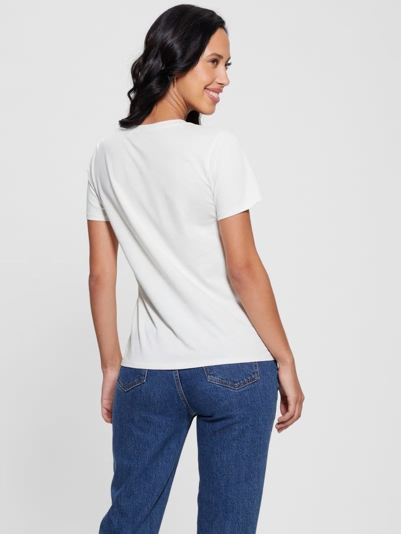 Guess J'Adore Easy Tee - Cream White Guess J'Adore Easy Tee - Cream White
