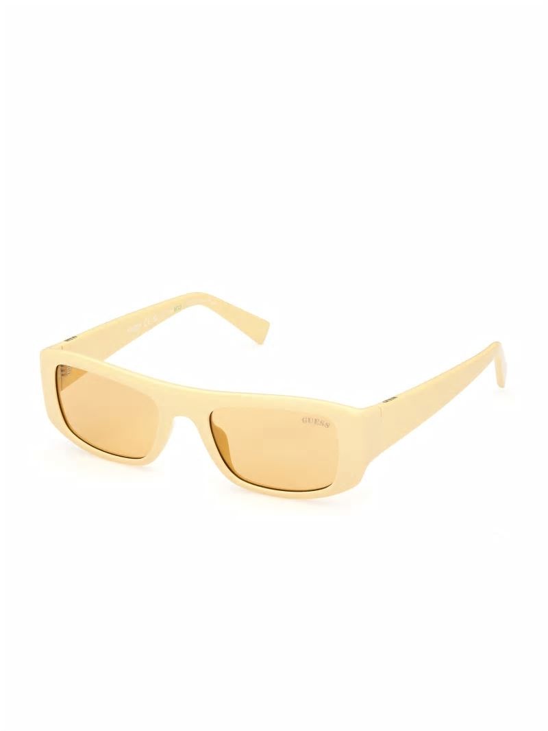 Guess GUESS Originals Rectangle Sunglasses - Yellow Guess GUESS Originals Rectangle Sunglasses - Yellow