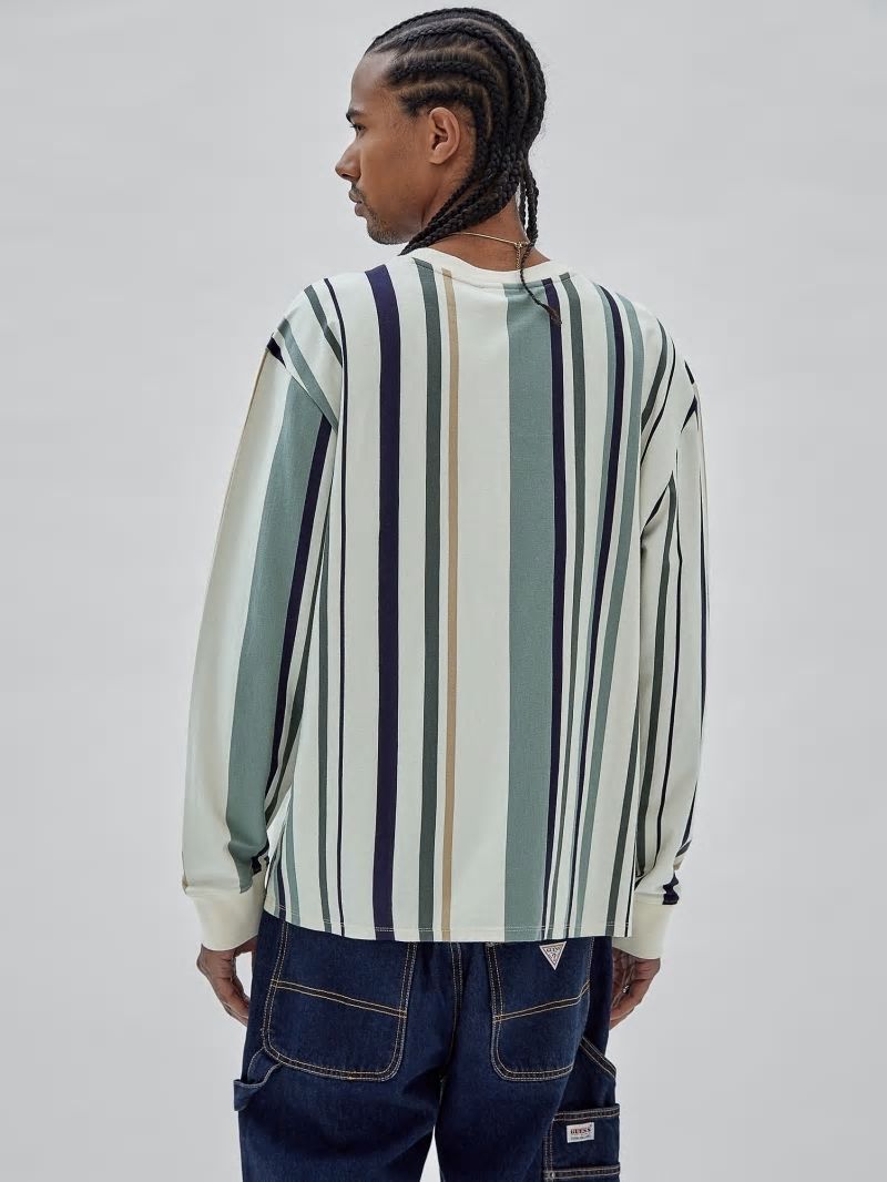 Guess GUESS Originals Striped Tee - Sandy Shore Multi Guess GUESS Originals Striped Tee - Sandy Shore Multi