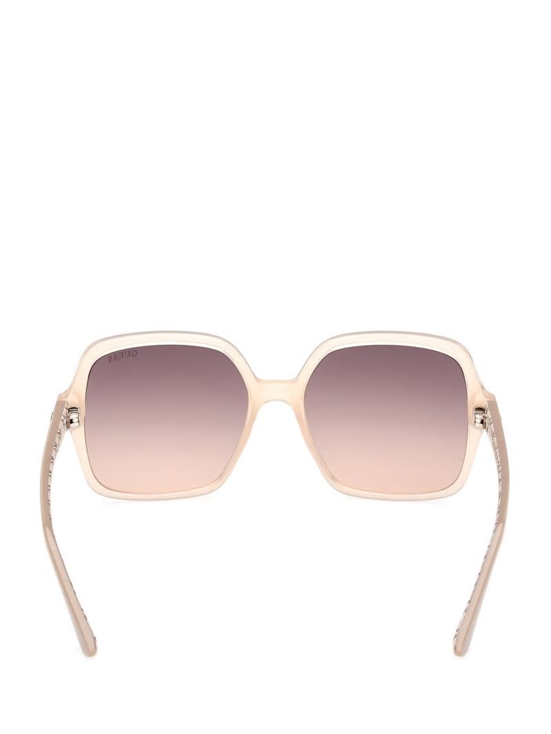 Guess Square G Plastic Sunglasses - Blush Guess Square G Plastic Sunglasses - Blush
