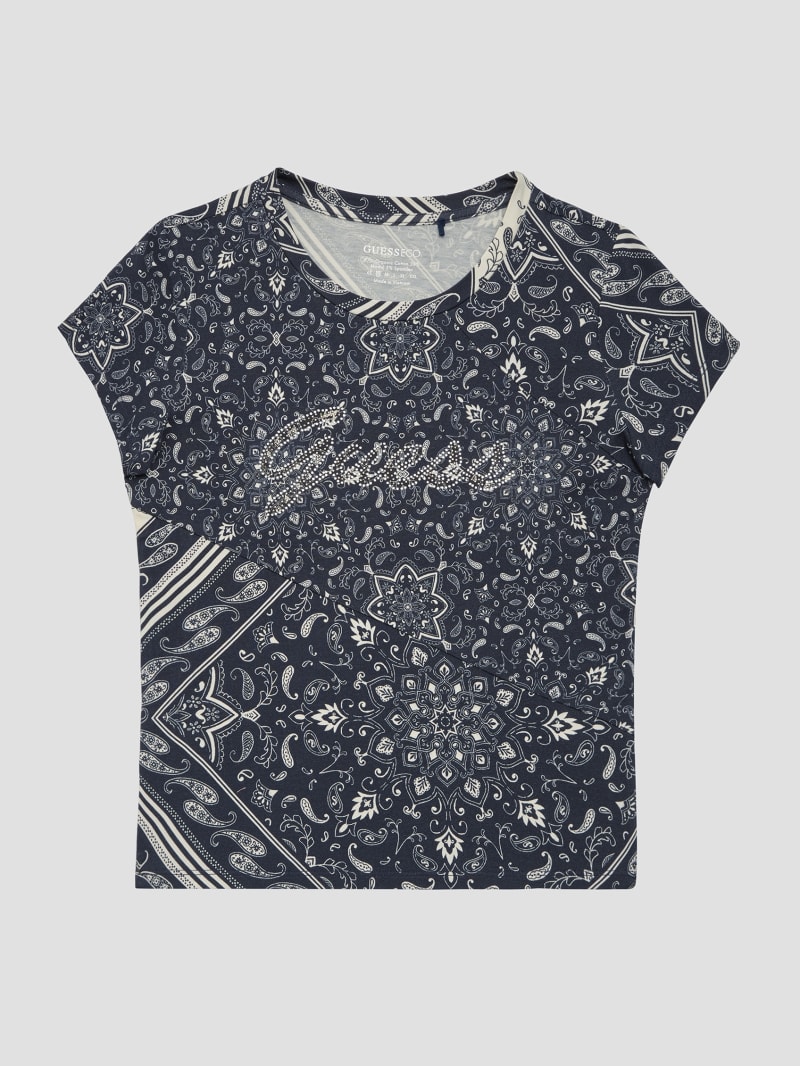 Guess Eco Mixed Bandana Signature Tee - Sashiko Bandana Sister Pr