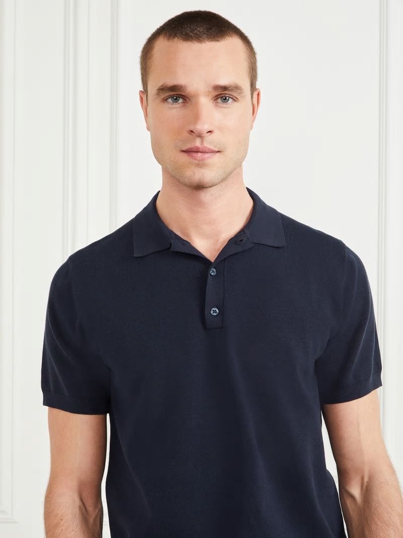 Guess Formal Performance Polo - Bleu &eacute;L&eacute;Gant