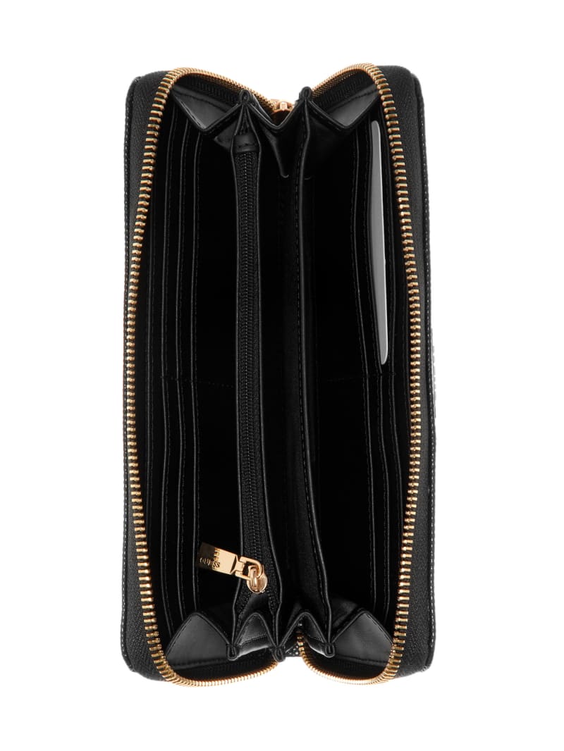 Guess Laryn Large Zip-Around Wallet - Black Guess Laryn Large Zip-Around Wallet - Black