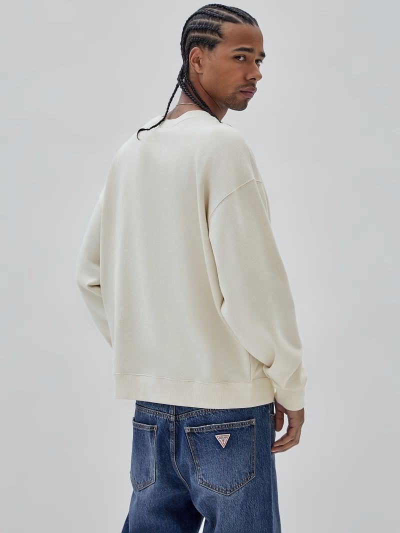 Guess GUESS Originals Warranted Fleece Sweater - Sandy Shore Guess GUESS Originals Warranted Fleece Sweater - Sandy Shore