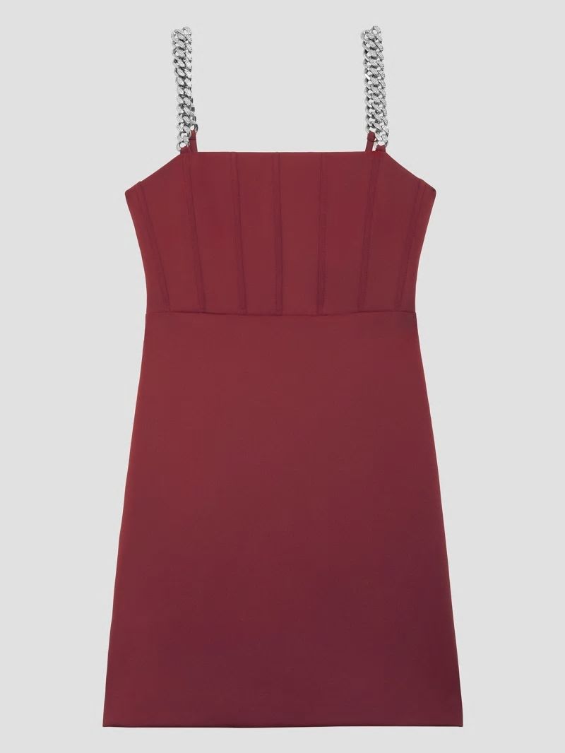 Guess Eco Skylar Scuba Dress - Beet Juice Red Guess Eco Skylar Scuba Dress - Beet Juice Red