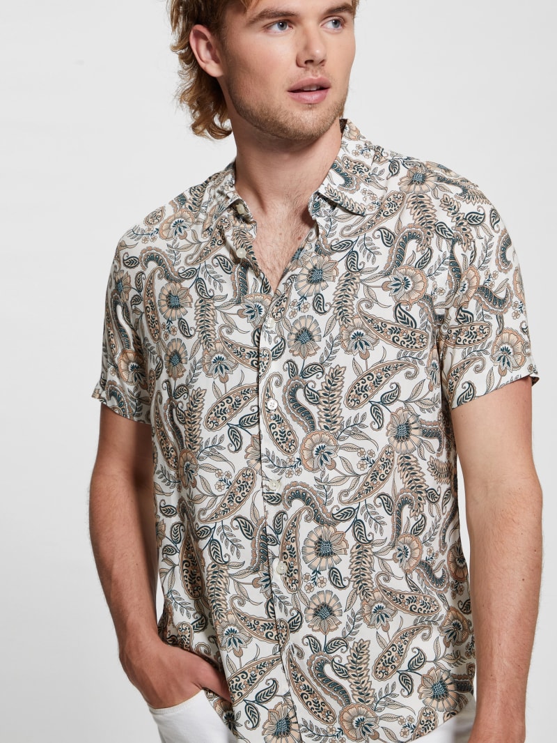 Guess Eco Paisley Shirt - Paisley Floral Guess Eco Paisley Shirt - Paisley Floral