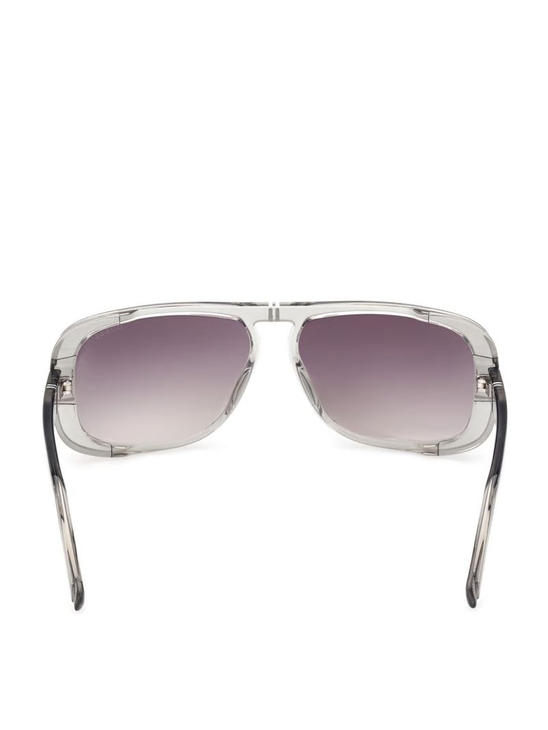 Guess Quincy Plastic Aviator Sunglasses - Grey Guess Quincy Plastic Aviator Sunglasses - Grey