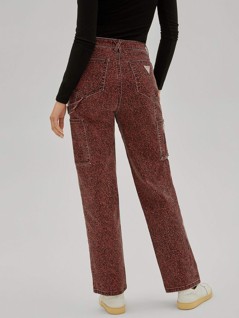 Guess GUESS Originals Composition Print Carpenter Jeans - Heirloom Red Guess GUESS Originals Composition Print Carpenter Jeans - Heirloom Red