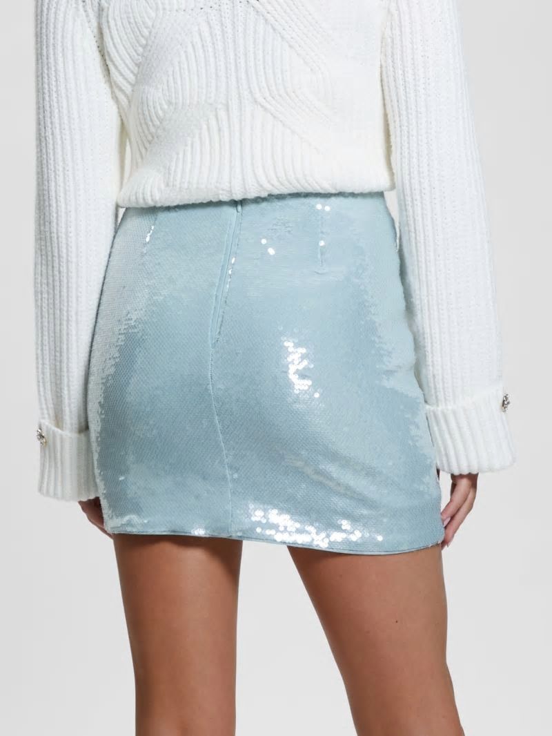 Guess Pelari Sequin Mini Skirt - Silk Gray Multi Guess Pelari Sequin Mini Skirt - Silk Gray Multi